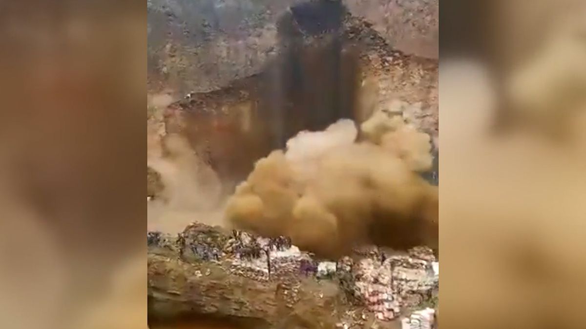 Drastické záběry z Konga. Kamera zachytila smrtící sesuv obřího měděného dolu